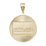 Picture of 2" Last Supper Medallion Pendant 10K Yellow Gold