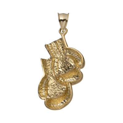 Picture of 1 3/8" Boxing Gloves Pendant 10K Yellow Gold