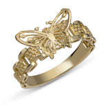 Picture of Women's Butterfly Ring 10K Yellow Gold