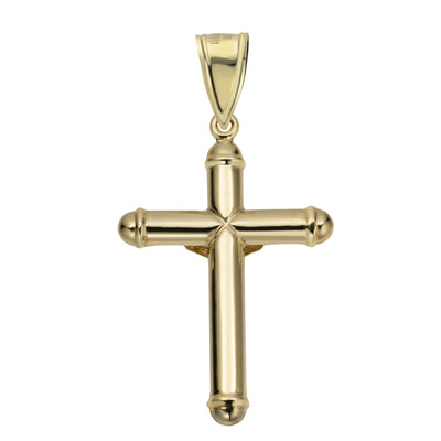 Picture of 2 1/4" Jesus Crucifix Cross Tube Pendant 10K Yellow Gold