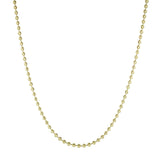 Picture of Bead Ball Moon Cut Link Chain Necklace 10K & 14K Yellow Gold