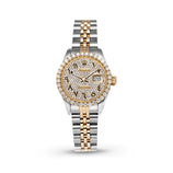 Picture of Women Rolex Datejust Diamond Bezel Watch 26mm Black Arabic Numeral Dial | 2.10ct