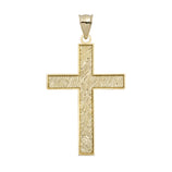 Picture of Diamond-Cut Jesus Crucifix Cross Pendant 10K Yellow Gold