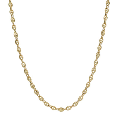 Picture of Women's Puffed Gucci Link Chain 14K Yellow Gold - Hollow