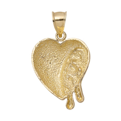 Picture of 1 1/4" Heart Pendant Solid 10K Yellow Gold