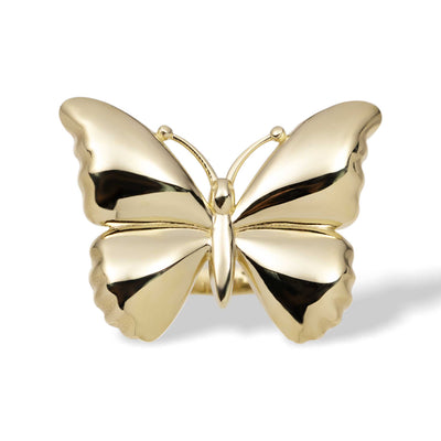 Picture of Shiny Butterfly Ring 10K Yellow Gold