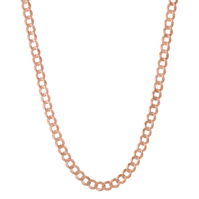 Picture of Miami Curb Link Chain Necklace 14K Rose Gold - Solid