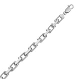 Picture of 5mm Chunky Box Link Chain Necklace 14K Solid White Gold