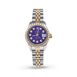 Picture of Women Rolex Datejust Diamond Bezel Watch 26mm Midnight Blue Dial | 1.25ct