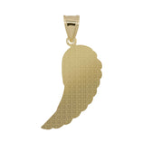 Picture of 1 3/4" Diamond-Cut Angel Wing Pendant 10K Yellow Gold