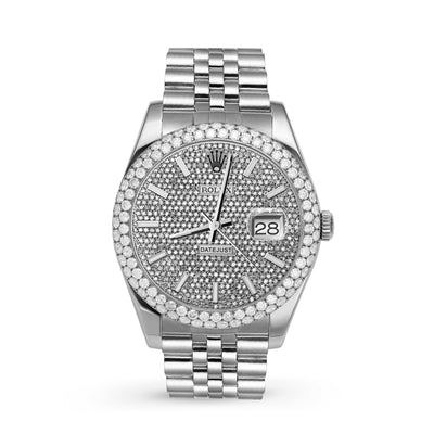 Picture of Rolex Datejust Diamond Bezel Watch Jubilee 41mm Mother of Pearl Dial | 7.5ct