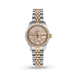 Picture of Women Rolex Datejust Diamond Bezel Watch 26mm Champagne Butterfly Dial | 1.90ct