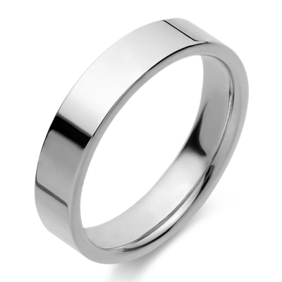 Picture of Edged Comfort Fit Wedding Band Platinum - Solid