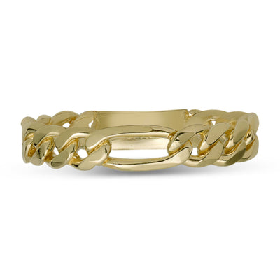 Picture of Women's Figaro Link Chain Ring 10K Yellow Gold