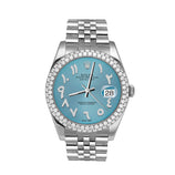 Picture of Rolex Datejust Diamond Bezel Watch Jubilee 41mm Ice Blue Arabic Dial | 5.15ct