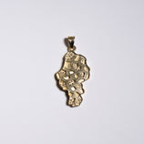 Picture of Textured CZ Nugget Style Pendant Solid 10K Yellow Gold