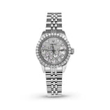 Picture of Women Rolex Datejust Diamond Bezel Watch 26mm Butterfly Dial | 2.00ct