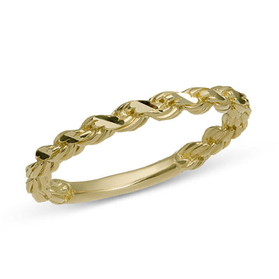 Picture of Rope Chain Ring 10K Yellow Gold