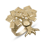 Picture of Money Bag Tree Luck Ring 10K Yellow Gold