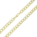 Picture of Women's Miami Curb Chain 14K Yellow Gold - Hollow
