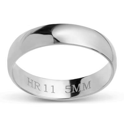 Picture of Classic Wedding Band Platinum - Solid