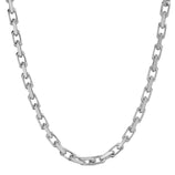 Picture of 5mm Chunky Box Link Chain Necklace 14K Solid White Gold