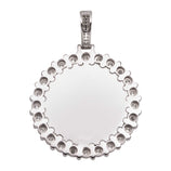 Picture of 1 3/8" Diamond Picture Memory Pendant 0.63ct 14K White Gold