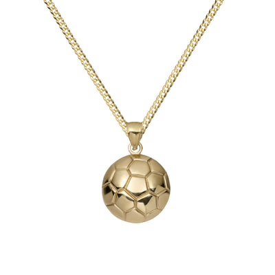 Picture of 1" Soccer Ball Necklace 10K Yellow Gold