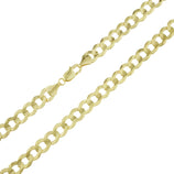 Picture of Miami Curb Link Chain Necklace 14K Yellow Gold - Solid