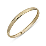 Picture of 6mm Diamond-Cut Bangle Bracelet 10K Yellow Gold