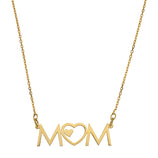 Picture of Ladies Heart Name Plate Necklace 14K Gold - Style 170