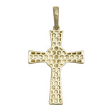 Picture of 1 1/2" CZ Saint Jude Cross Pendant 10K Yellow Gold