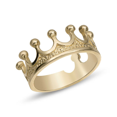 Picture of Crown Ring Solid 10K Yellow Gold