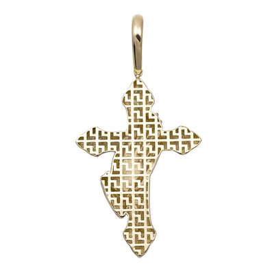 Picture of Praying Hands Cross Pendant 10K Yellow Gold