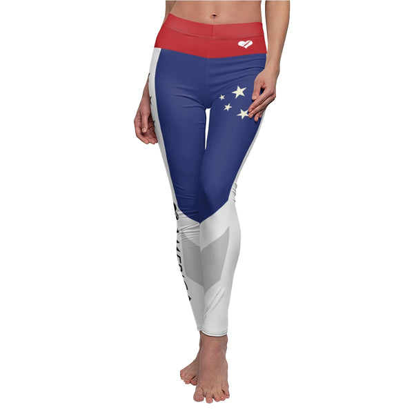 Colorblock Legging - Red White Blue - ShopperBoard