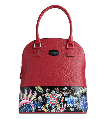 Aloha Handbag Designed with Original Folk Art by Nisha Sutar - Paul Adams
