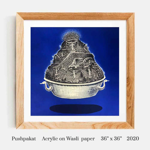 Bharat Dodiya Acrylic on Wasli  paper - Paul Adams World