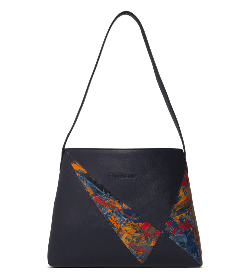 Victoria Handbag Designed with Original Hand Painted Abstraction Art by Shinali Jain - Paul Adams