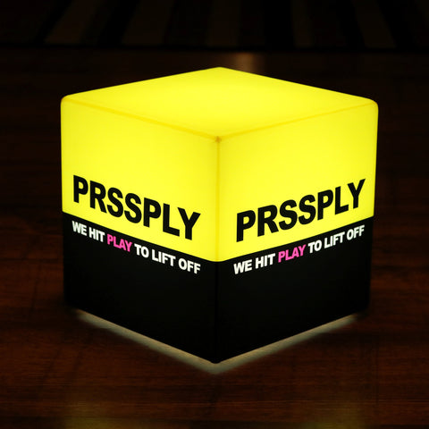 Bespoke custom made lightbox with illuminated logo