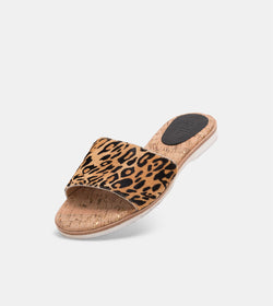 leopard slide shoes