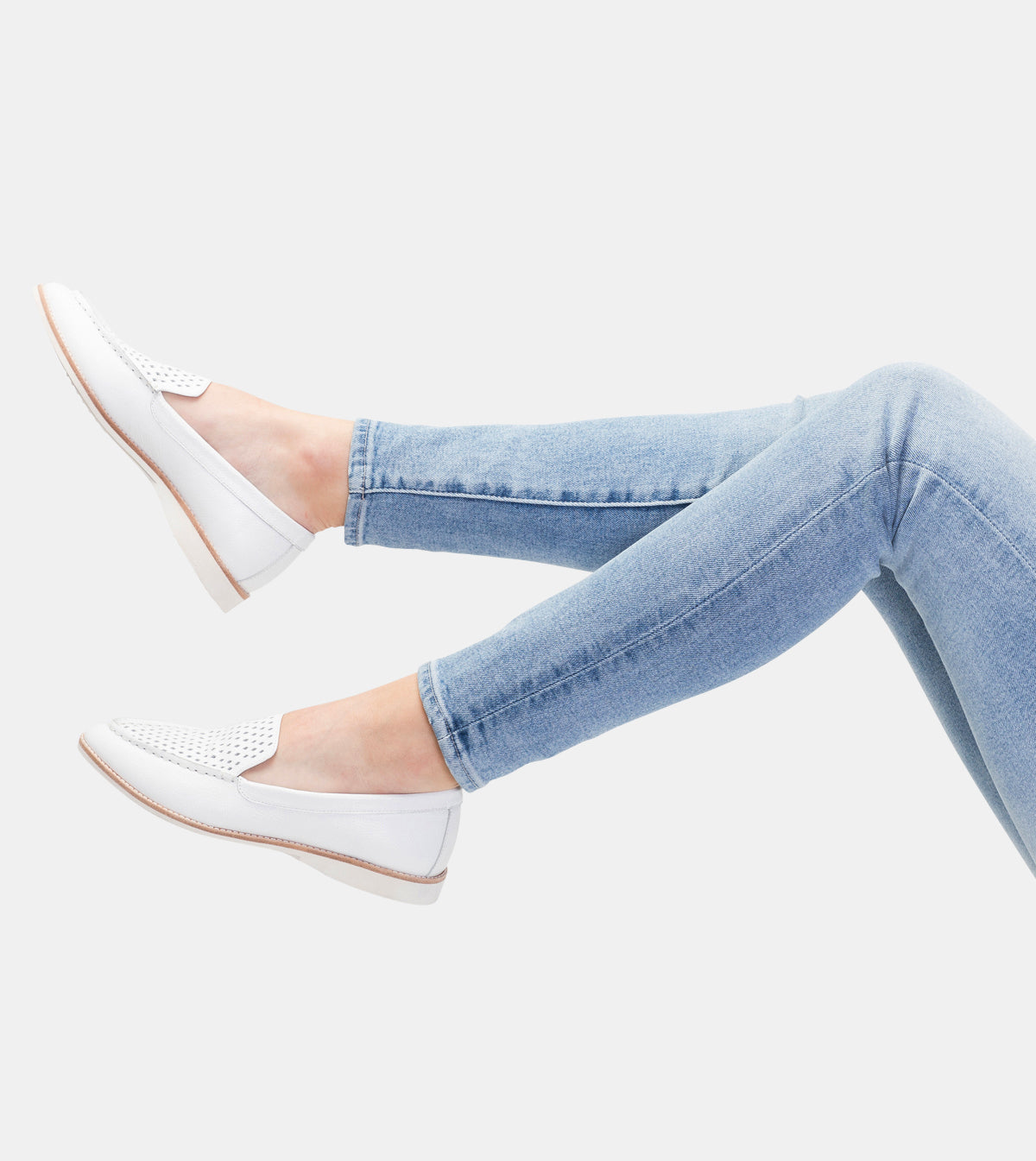 Madison Loafer Punch White Tumble 