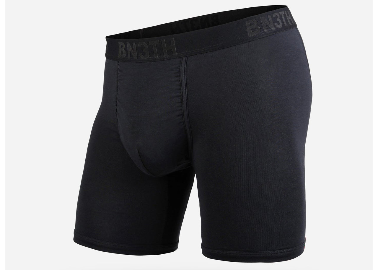 BN3TH Men's Classic Lite Boxer Brief (Black/Red, Small) 