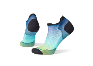 Women's Run Zero Cushion Ombre Print Low Ankle Socks