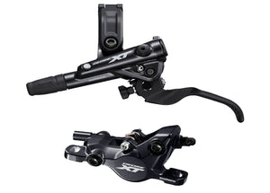 DISC BRAKE ASSEMBLED SET/J-KIT&comma; DEORE XT&comma; BL-M8100(L)&comma; BR-M8100(F)&comma; METAL PAD(W/FIN)&comma; 1000MM HOSE(SM-BH90-SBM BLACK)