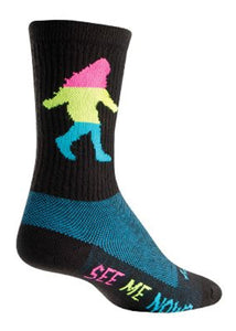 Neon Sasquatch Socks