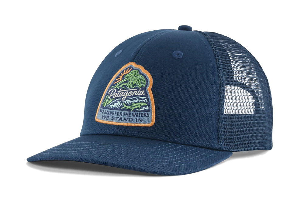 Patagonia - P-6 Logo Trucker Hat - Navy Blue