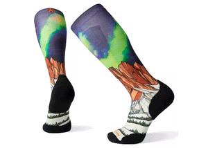 Ski Targeted Cushion Homechetler Print Over The Calf Socks