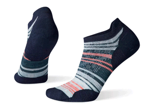 Women's Run Zero Cushion Striped Low Ankle Socks