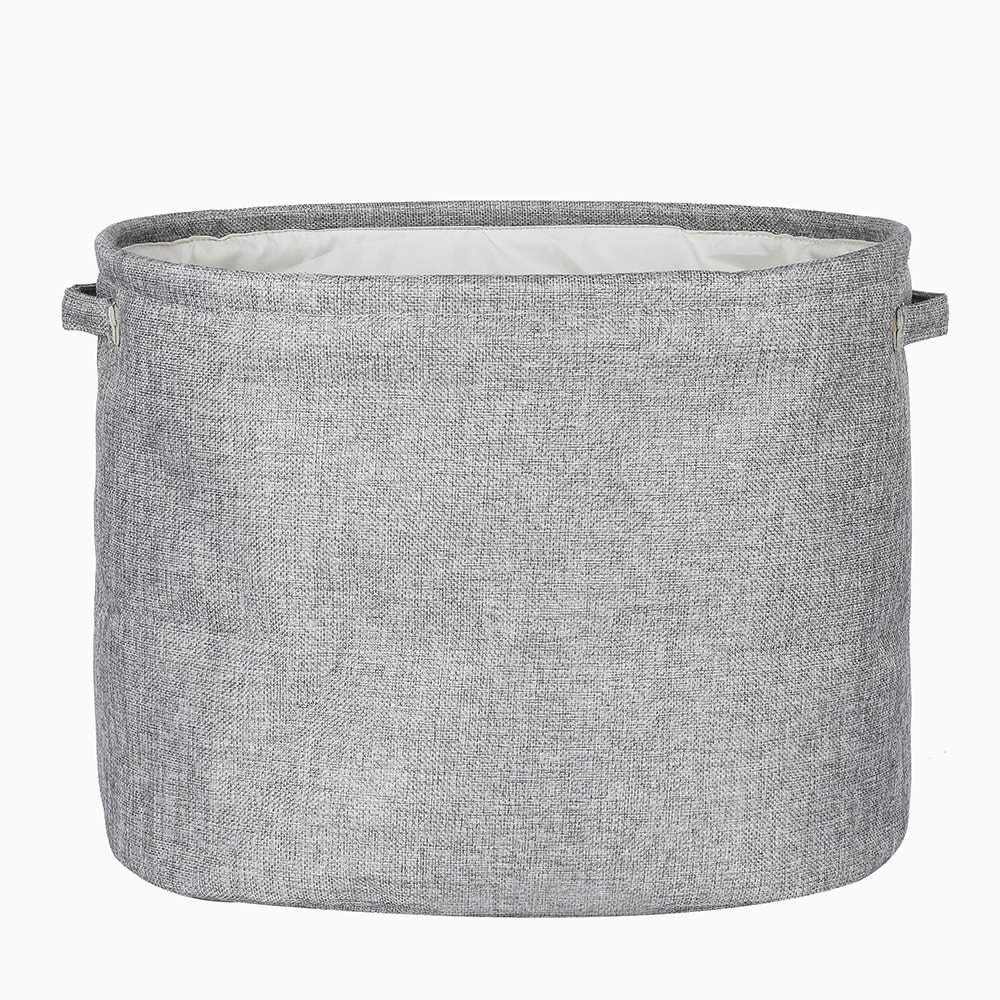 grey toy basket