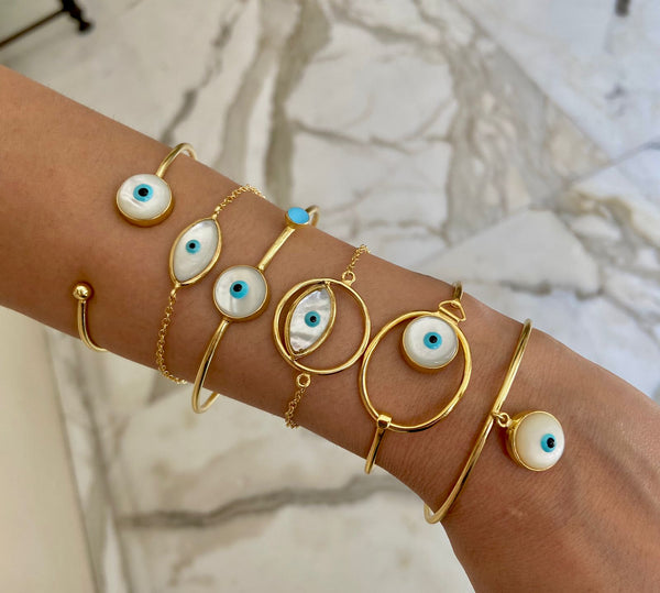 Pipa Bella by Nykaa Fashion Bangle Bracelets and Cuffs  Buy Pipa Bella by  Nykaa Fashion Infinity Evil Eye Cuff Bracelet Online  Nykaa Fashion